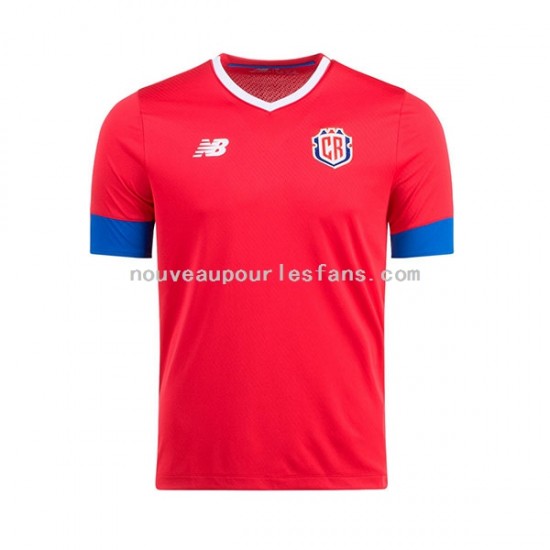 Maillot Costa Rica Homme Tenue Domicile Coupe du Monde 2022 Manche Courte