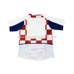 Maillot Croatie Homme Tenue Domicile 2002 Manche Courte