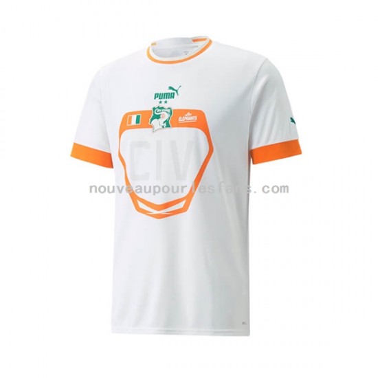 Maillot Côte d'Ivoire Homme Tenue Extérieur 2022 Manche Courte