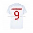 Maillot Pologne Lewandowski 9 Homme Tenue Domicile Coupe du Monde 2022 Manche Courte