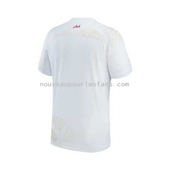 Maillot Qatar Homme Tenue Extérieur Coupe du Monde 2022 Manche Courte