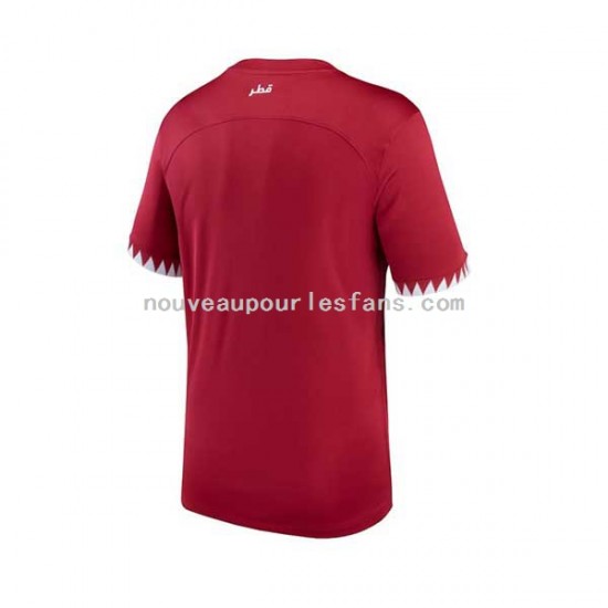 Maillot Qatar Homme Tenue Domicile Coupe du Monde 2022 Manche Courte