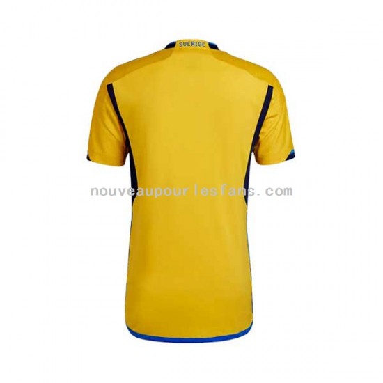 Maillot Suède Homme Tenue Domicile 2022 Manche Courte