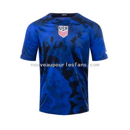 Maillot États-Unis Homme Tenue Extérieur Coupe du Monde 2022 Manche Courte