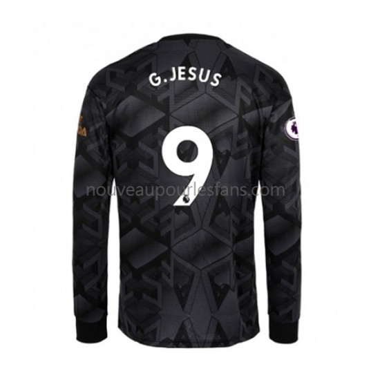 Maillot Arsenal Gabriel Jesus 9 Homme Tenue Extérieur 2022-2023 Manche Longue