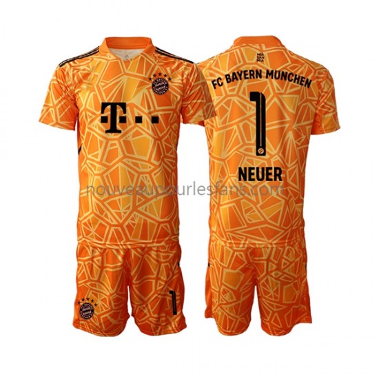 Maillot Bayern Munich Manuel Neuer 1 Gardien Enfant Tenue Extérieur 2022-2023 Manche Courte
