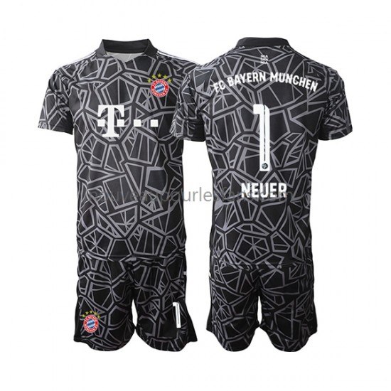 Maillot Bayern Munich Manuel Neuer 1 Gardien Enfant Tenue Domicile 2022-2023 Manche Courte