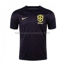 Maillot Brésil Gardien Homme Tenue Domicile Coupe du Monde 2022 Manche Courte