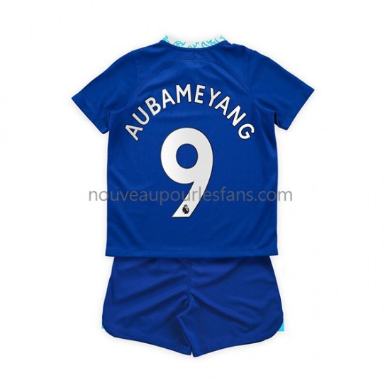 Maillot Chelsea Aubameyang 9 Enfant Tenue Domicile 2022-2023 Manche Courte