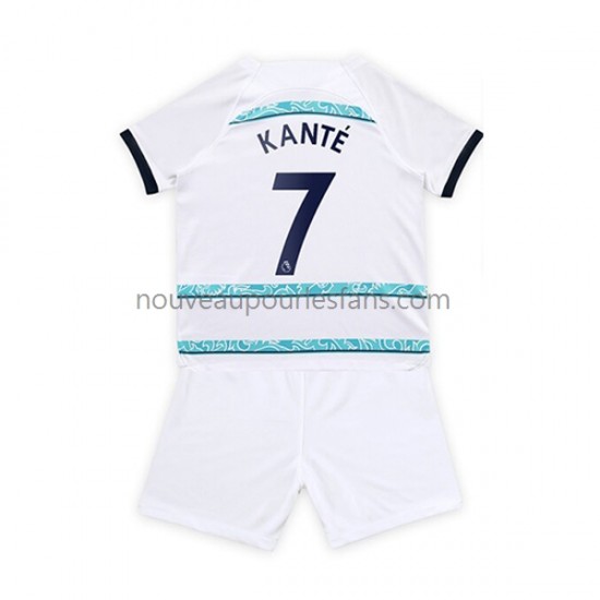 Maillot Chelsea Kante 7 Enfant Tenue Extérieur 2022-2023 Manche Courte