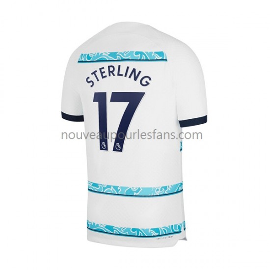 Maillot Chelsea Sterling 17 Homme Tenue Extérieur 2022-2023 Manche Courte