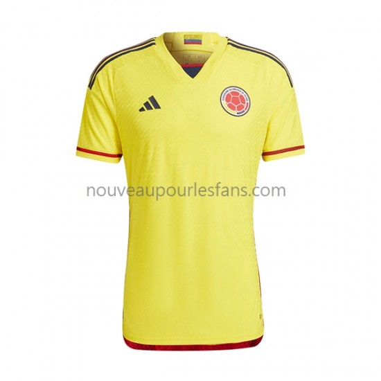 Maillot Colombie Homme Tenue Domicile 2022-2023 Manche Courte