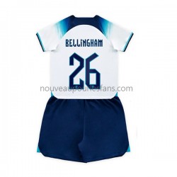 Maillot Angleterre Bellingham 26 Enfant Tenue Domicile Coupe du Monde 2022 Manche Courte