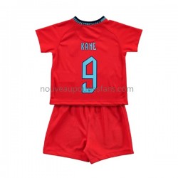 Maillot Angleterre Kane 9 Enfant Tenue Extérieur Coupe du Monde 2022 Manche Courte