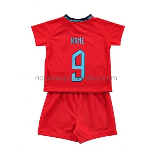 Maillot Angleterre Kane 9 Enfant Tenue Extérieur Coupe du Monde 2022 Manche Courte