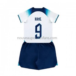Maillot Angleterre Kane 9 Enfant Tenue Domicile Coupe du Monde 2022 Manche Courte