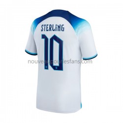 Maillot Angleterre Sterling 10 Homme Tenue Domicile Coupe du Monde 2022 Manche Courte