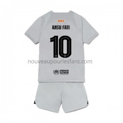 Maillot FC Barcelone Ansu Fat 10 Enfant Tenue 3ème 2022-2023 Manche Courte