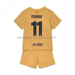 Maillot FC Barcelone Ferran Torres 11 Enfant Tenue Extérieur 2022-2023 Manche Courte