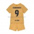 Maillot FC Barcelone Lewandowski 9 Enfant Tenue Extérieur 2022-2023 Manche Courte