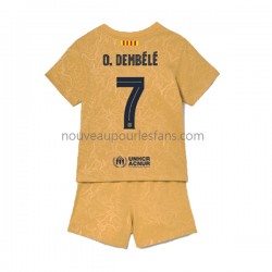 Maillot FC Barcelone Ousmane Dembele 7 Enfant Tenue Extérieur 2022-2023 Manche Courte