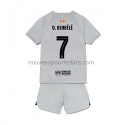 Maillot FC Barcelone Ousmane Dembele 7 Enfant Tenue 3ème 2022-2023 Manche Courte