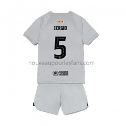 Maillot FC Barcelone Sergio Busquets 5 Enfant Tenue 3ème 2022-2023 Manche Courte
