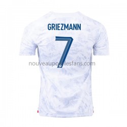 Maillot France Griezmann 7 Homme Tenue Extérieur Coupe du Monde 2022 Manche Courte
