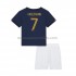 Maillot France Griezmann 7 Enfant Tenue Domicile Coupe du Monde 2022 Manche Courte