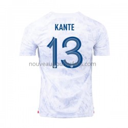 Maillot France Kante 13 Homme Tenue Extérieur Coupe du Monde 2022 Manche Courte