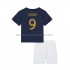 Maillot France Olivier Giroud 9 Enfant Tenue Domicile Coupe du Monde 2022 Manche Courte