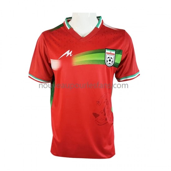 Maillot Iran Homme Tenue Extérieur Coupe du Monde 2022 Manche Courte