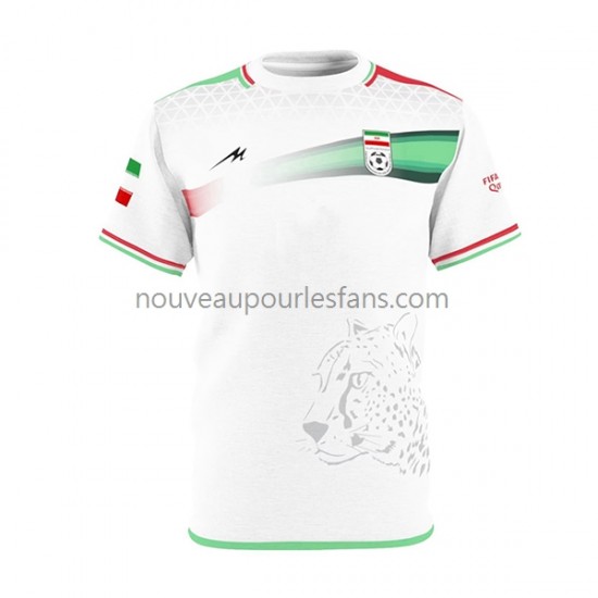 Maillot Iran Homme Tenue Domicile Coupe du Monde 2022 Manche Courte
