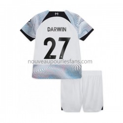 Maillot Liverpool Darwin Nunez 27 Enfant Tenue Extérieur 2022-2023 Manche Courte