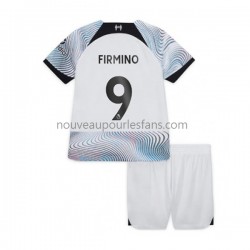 Maillot Liverpool Roberto Firmino 9 Enfant Tenue Extérieur 2022-2023 Manche Courte