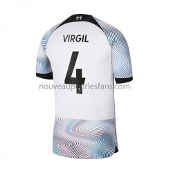 Maillot Liverpool Virgil 4 Homme Tenue Extérieur 2022-2023 Manche Courte