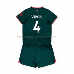 Maillot Liverpool Virgil van Dijk 4 Enfant Tenue 3ème 2022-2023 Manche Courte