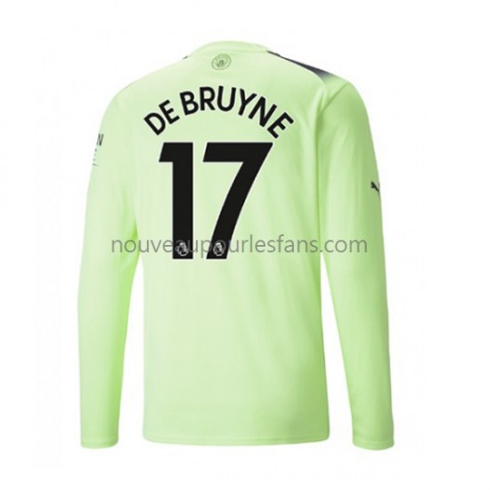 Maillot Manchester City De Bruyne 17 Homme Tenue 3ème 2022-2023 Manche Longue