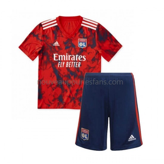 Maillot Olympique Lyonnais Enfant Tenue Extérieur 2022-2023 Manche Courte