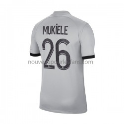 Maillot Paris Saint-Germain Mukiele 26 Homme Tenue Extérieur 2022-2023 Manche Courte