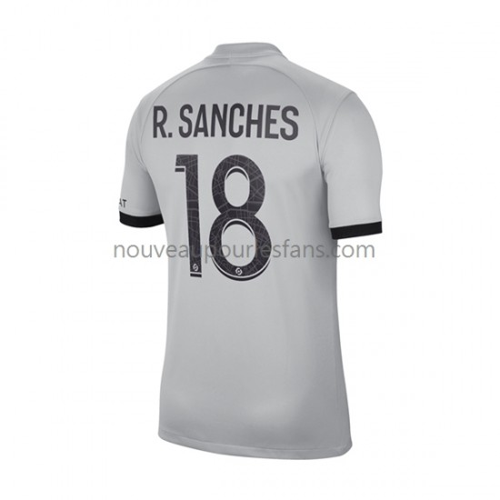 Maillot Paris Saint-Germain R.Sanches 18 Homme Tenue Extérieur 2022-2023 Manche Courte