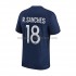Maillot Paris Saint-Germain R.Sanches 18 Homme Tenue Domicile 2022-2023 Manche Courte