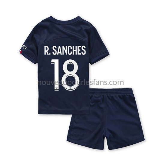Maillot Paris Saint-Germain R.Sanches 18 Enfant Tenue Domicile 2022-2023 Manche Courte