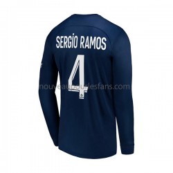 Maillot Paris Saint-Germain Sergio Ramos 4 Homme Tenue Domicile 2022-2023 Manche Longue
