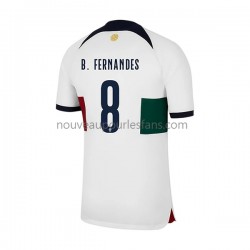 Maillot Portugal B.Fernandes 8 Homme Tenue Extérieur Coupe du Monde 2022 Manche Courte