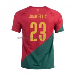Maillot Portugal Joao Felix 23 Homme Tenue Domicile Coupe du Monde 2022 Manche Courte