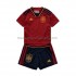 Maillot Espagne Enfant Tenue Domicile Coupe du Monde 2022 Manche Courte