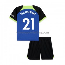 Maillot Tottenham Hotspur Dejan Kulusevski 21 Enfant Tenue Extérieur 2022-2023 Manche Courte