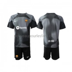 Maillot FC Barcelone Gardien Enfant Tenue Extérieur 2022-2023 Manche Courte
