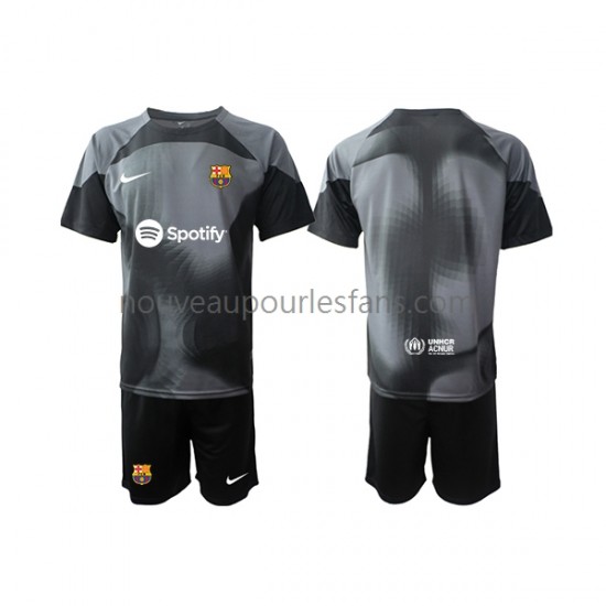 Maillot FC Barcelone Gardien Enfant Tenue Extérieur 2022-2023 Manche Courte